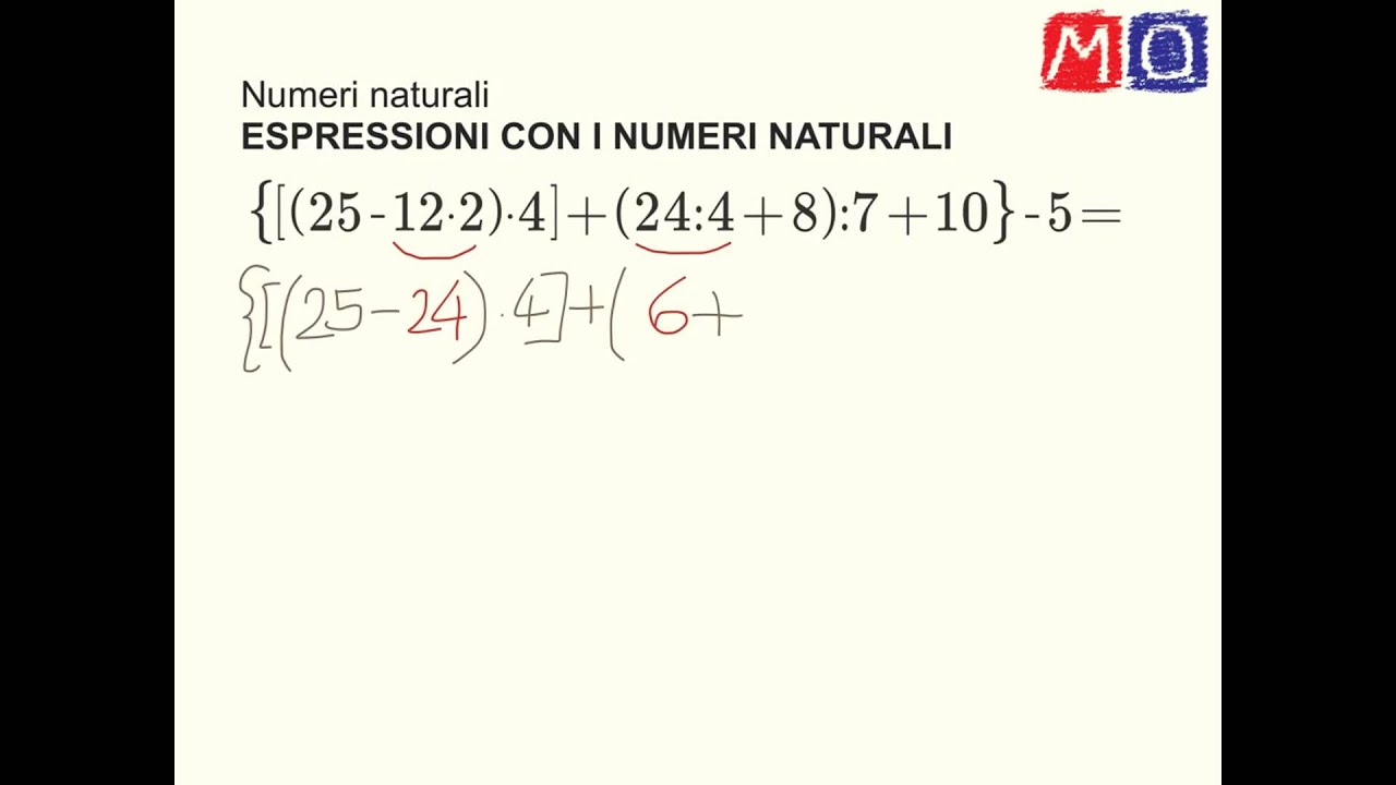 Espressioni Con I Numeri Naturali Matematicaoggi