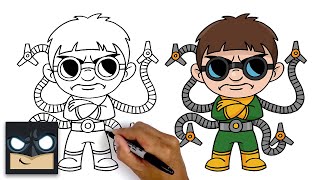 how to draw doctor octopus step by step tutorial