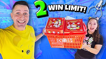 We Kept WINNING The Claw Machine Limit!