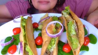ASMR EATING  HOMEMADE CRUNCHY BEEF TACOS | MUKBANG NO TALKING | CRUNCHY SOUNDS | MEB ASMR screenshot 1