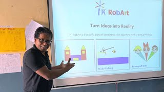 RobArt (Creative Coding) Workshop at ZPHS, Shamshabad, Hyderabad, India - {igebra.ai}