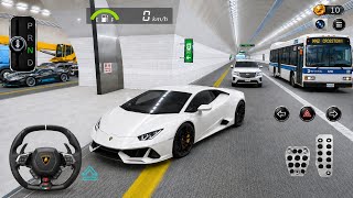 WHITE Lamborghini vs Heavy Tunnel Traffic! 😱🔥 | 3D Driving Class 2026 | Best Car Driving Games  screenshot 3