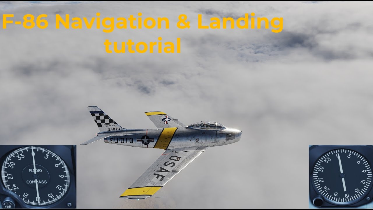 DCS World F-86 Navigation & Landing tutorial