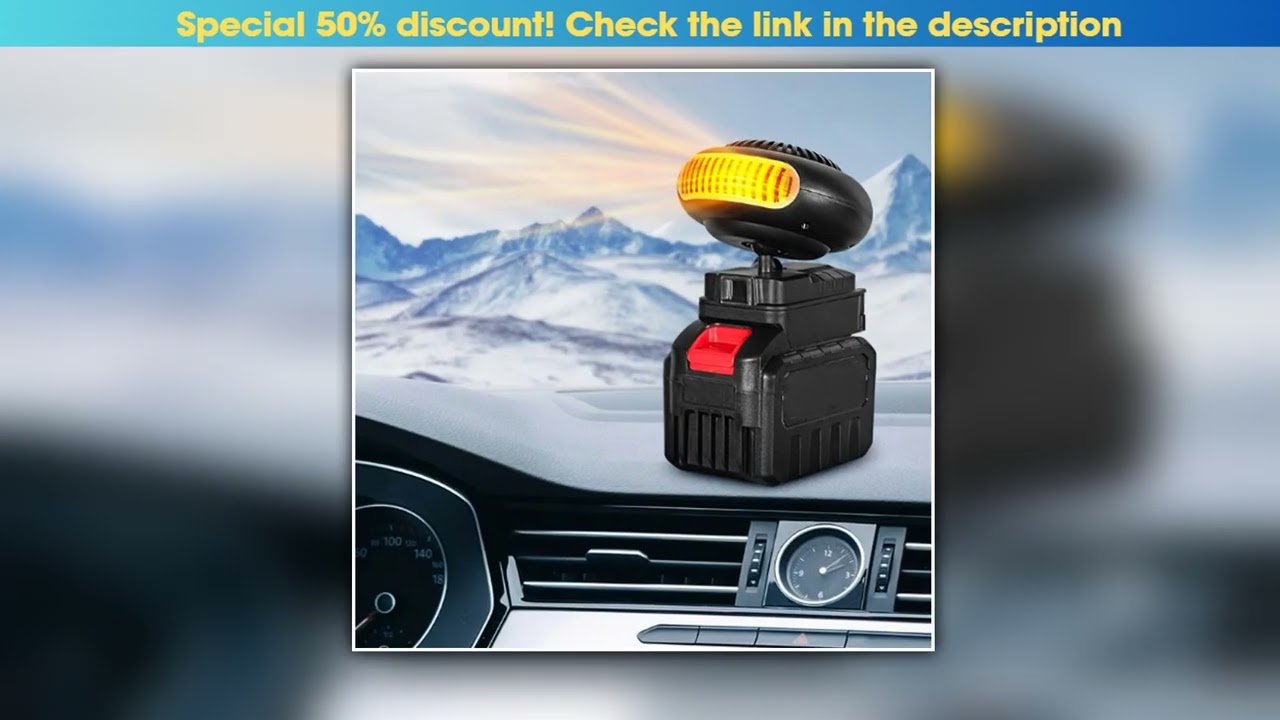 Wireless Rechargeable Heater Usb Outdoor Car Quick Heating Defogging Fan Portable Lithium Battery