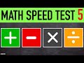 Boost Your Math Skills with Speed Test #5! 🧠 (25 Quick Problems)