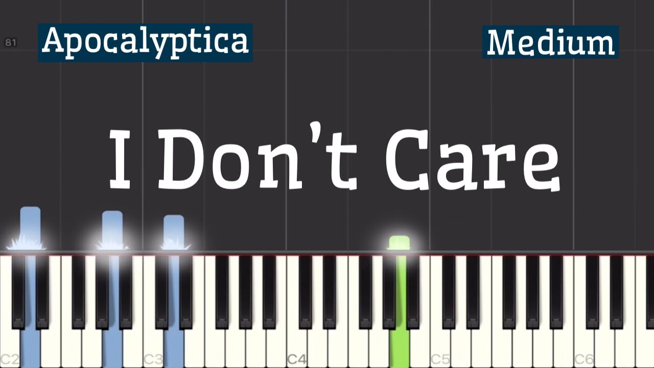 Apocalyptica - I Don’t Care Piano Tutorial | Medium