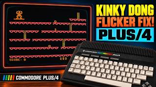 Can We Fix This Flickering 'KINKEY DONG' Commodore Plus/4 BASIC Game
