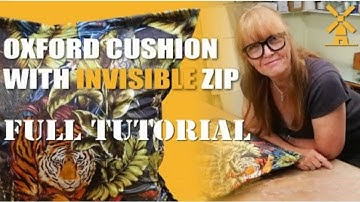 How To Make An Oxford Cushion With Invisible Zip
