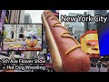 ❗LIVE❗ New York City - Hot Dog Wrestling &amp; Fifth Avenue Flower Show - #charity #nyc