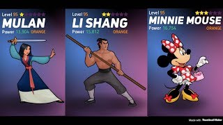 Disney Heroes: Battle Mode - Completing Chapter 20 with Mulan, Li Shang, and Minnie Mouse