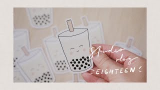 Studio Vlog 018 | Boba vinyl stickers & working on 2020 collection screenshot 1