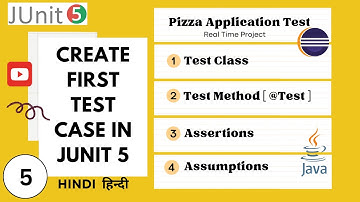 JUnit Tutorial - #5 - Junit 5 First Test Case using @Test annotation, assertions and assumptions