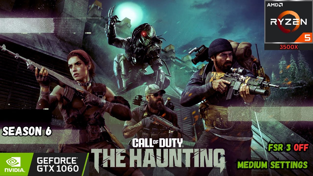 Call of Duty Warzone  | GTX 1060 6GB  | Ryzen 5 3500x | Medium settings