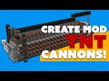 Minecraft Create Mod TNT Cannon Designs!