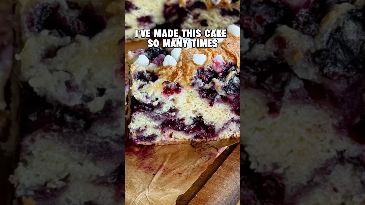 I made it again. #recipe #glutenfreebaking #blueberry #cake #shorts