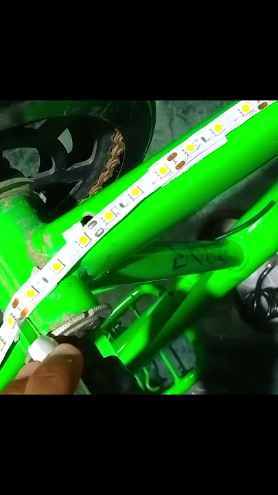 How I Modified My Cycle With Strip light | #cyclemodified #cyclelight