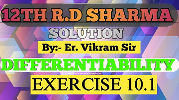 Differentiability Ex 10.1 Question no-1