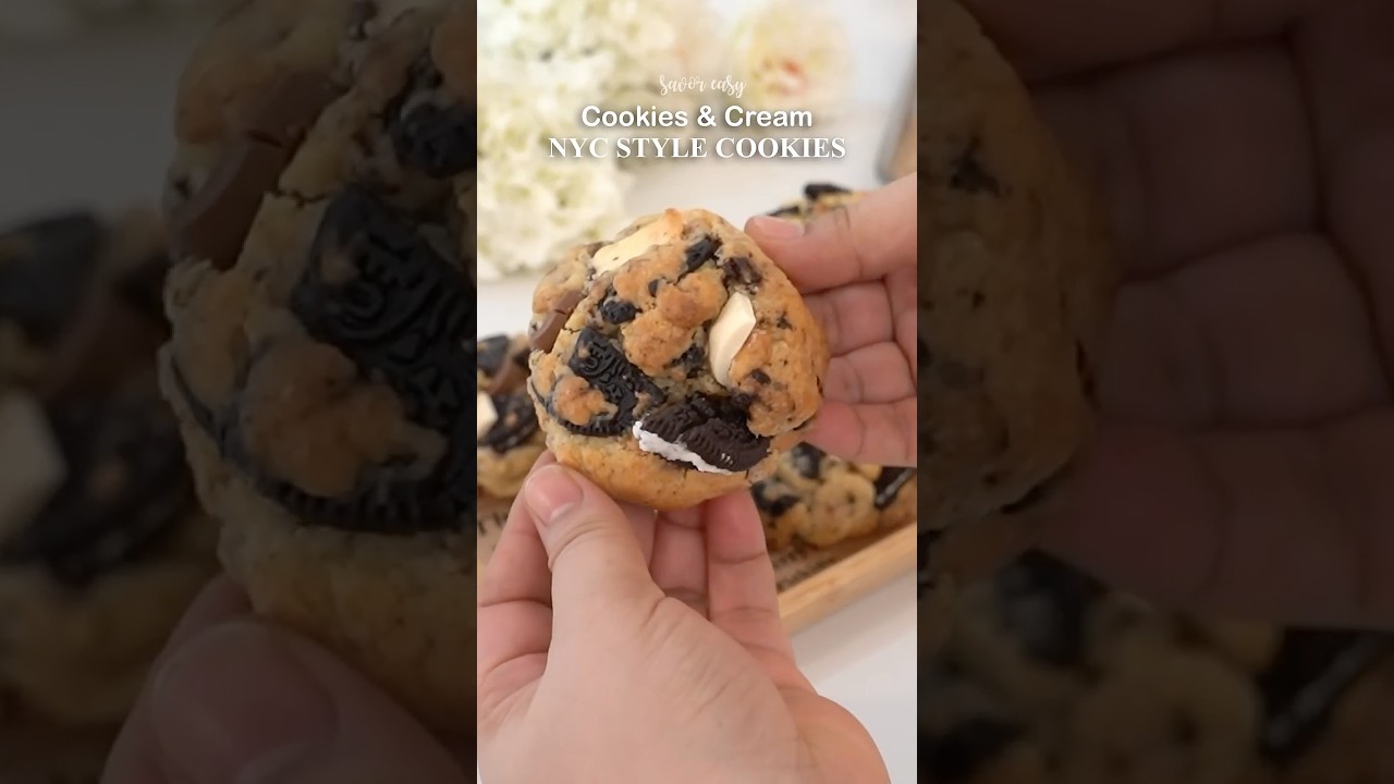 Cookies & Cream NYC Style Cookies  #cookies #nyc #newyork