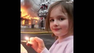 Girl Burns Down House #ai #dreammachine