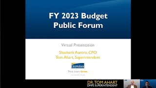 FY 2023 Budget Public Forum