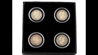 "All the Mints" 4piece Barber Half Dollar Set