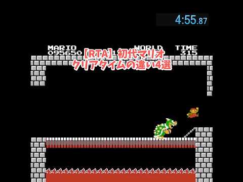 【RTA】初代マリオ クリアタイムの違い4選