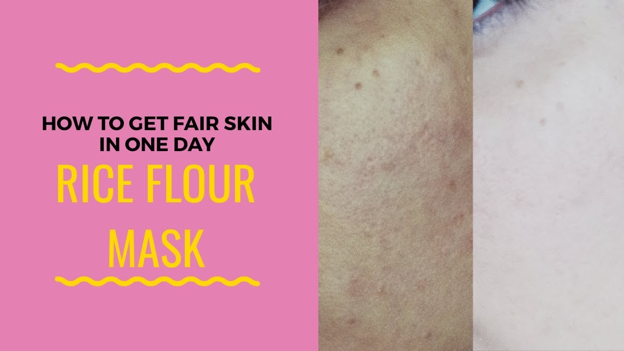 Rice flour for skin whiteningHomemade face mask for glowing clear skin