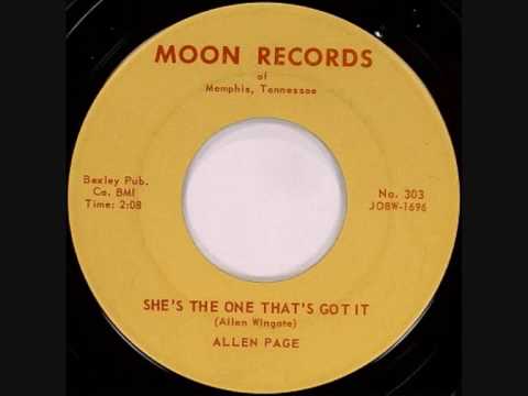 Allen Page-She's the One That's Got It 1958