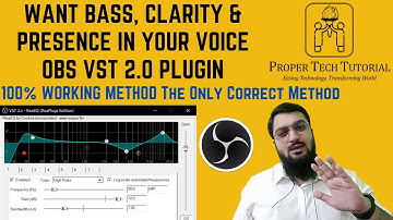 OBS Studio Audio Filters: VST 2.0, reaeq Plugin Tutorial for Bass, Clarity & Presence in your Voice?