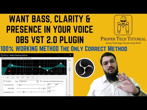 OBS Studio Audio Filters: VST 2.0, reaeq Plugin Tutorial for Bass, Clarity & Presence in your Voice?