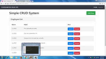 Codeigniter CRUD project bootstrap 4 insert into database form design part 4