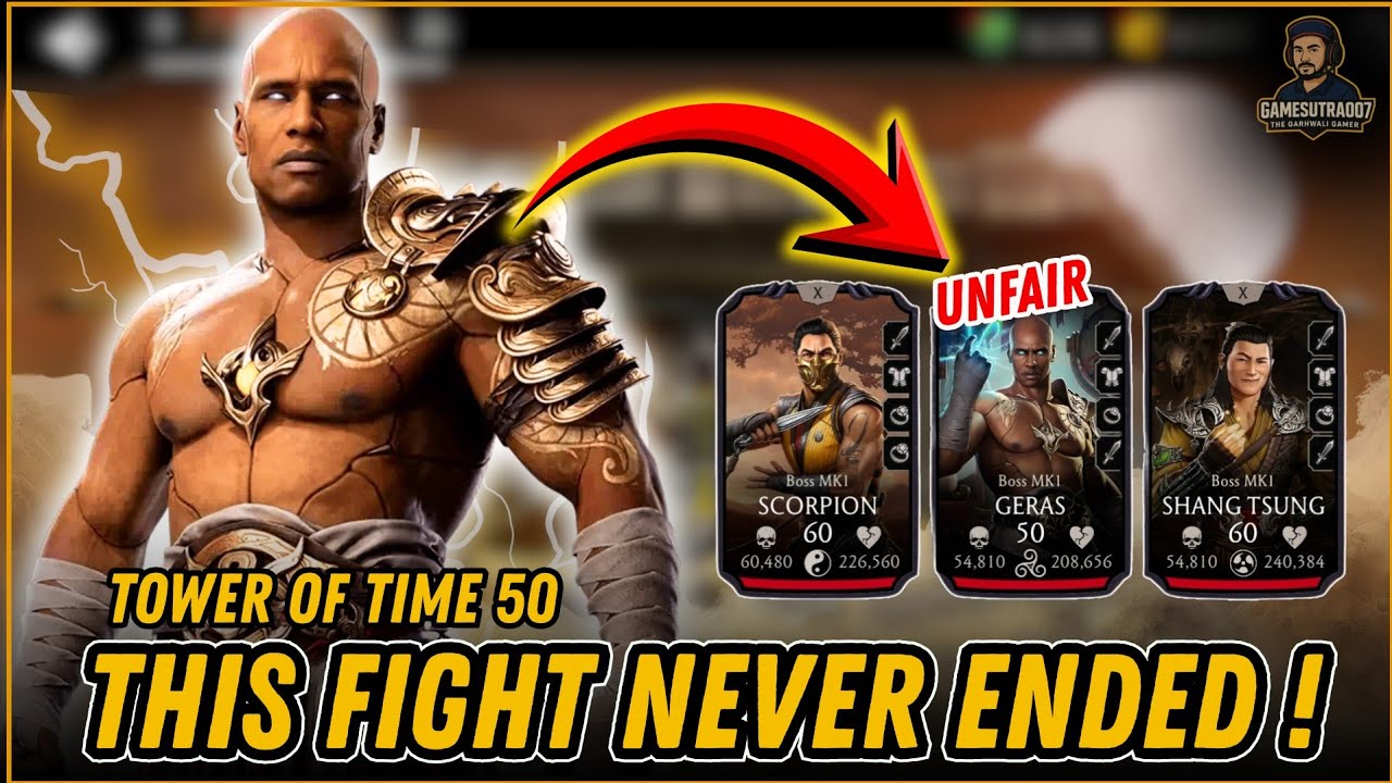 Tower of Time 50 Boss Was INSANE 😵 | Longest Fight Ever | MK Mobile Hindi