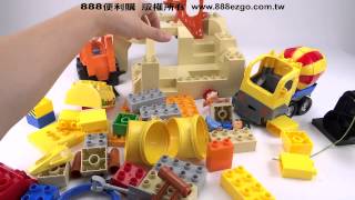 JDLT幼兒版工程車場景建構大積木(CE環保塑料)(5112)(53PCS)【888便利購】文具批發、玩具批發
