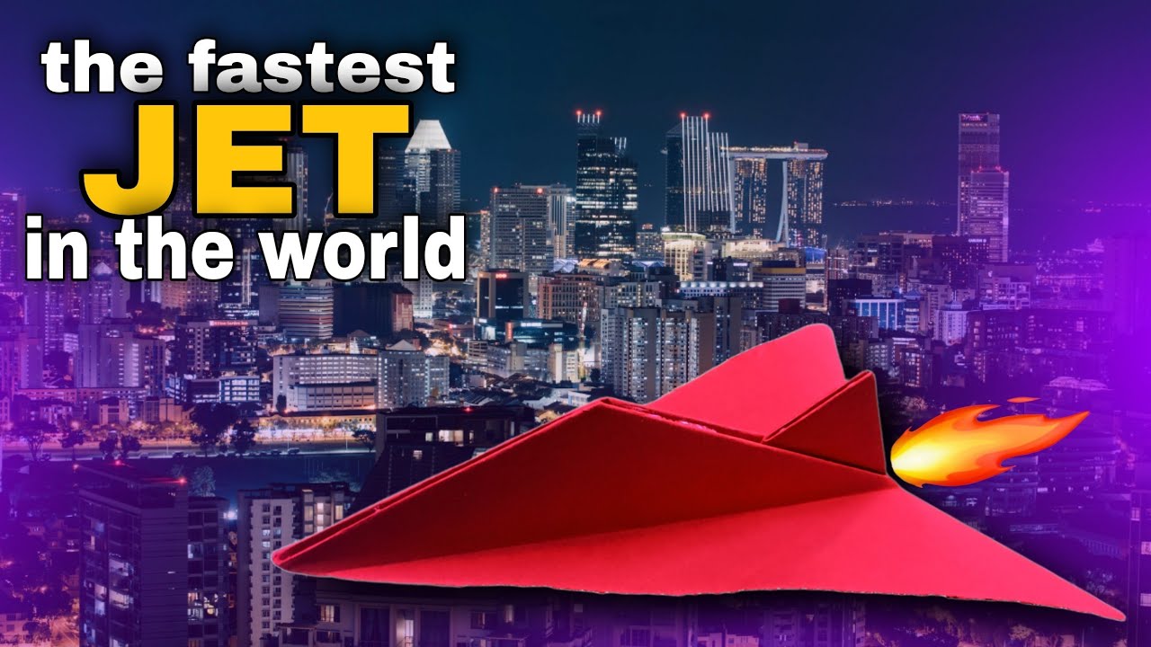 paper airplane : the fastest paper jet in the world ️🚀 - YouTube