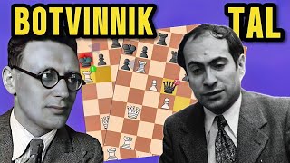 Mikhail Tal vs. Mikhail Botvinnik, 1960 | Extraordinary Style !