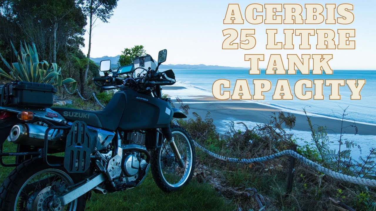 Acerbis 25 Litre fuel tank expands how much? - Suzuki Dr650 - YouTube