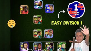 TRICK TO GET EASY WIN AI DIVISION 1 LEAGUE IN EFOOTBALL 2026 | EFOOTBALL 2026 MOBILE