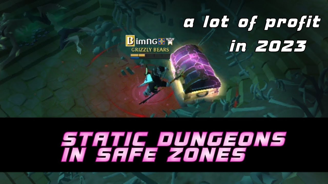 Static Dangeons in SAFE zones in Albion Online | A lot of  profit in 2023