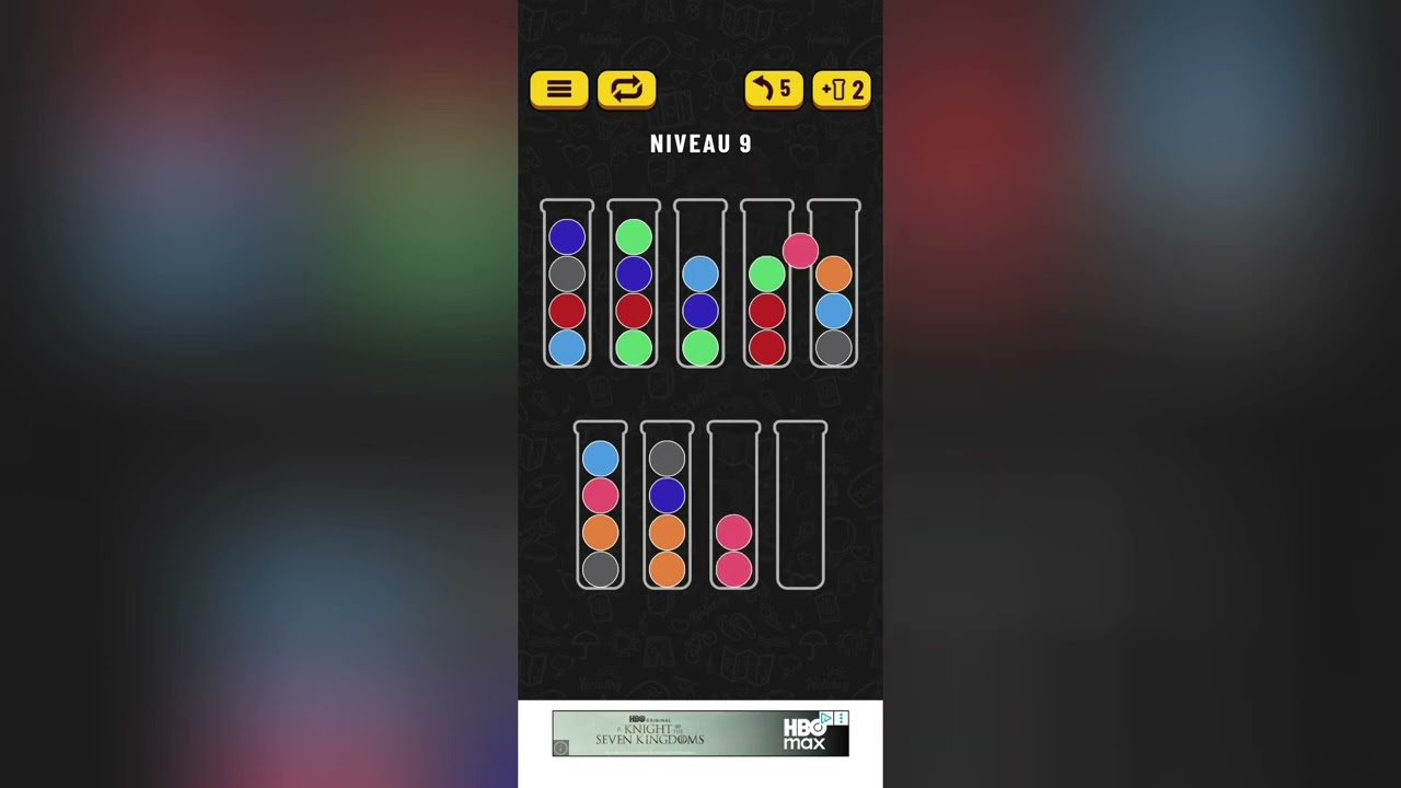 Ball sort Level 8 + 9 Solution Walkthrough 