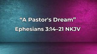 A Pastor's Dream | Rev. Dr. Danielle Brown | Rev. Erin Willford-Skipworth's 1st Pastoral Anniversary