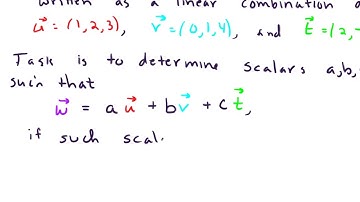 Sec 1.3 Intro to linear combinations