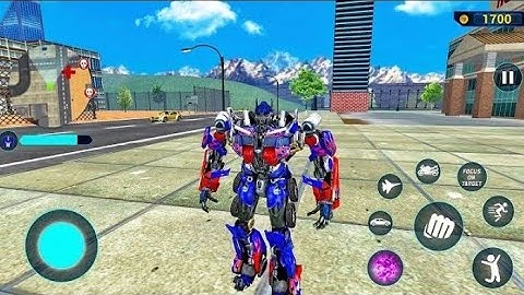 Optimus Prime Multiple Transformation Jet Robot Car Game 2021 - Android Gameplay