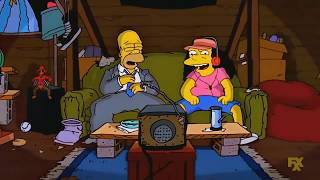 Homero Y Otto Fumando- Los Simpson