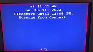 Comcast Required Weekly EAS Test (7/11/23)