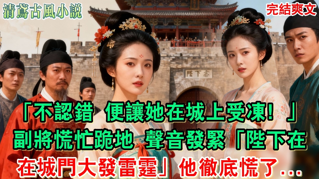【完結爽文】將夫人押在城樓之上，不給阿玥認錯，便讓她在城上受凍！」副將慌忙跪地，聲音發緊：「將軍，陛下在城門大發雷霆，還說……」他徹底慌了...#小說#追妻火葬場#愛情#古言小說 #逆袭 #爽文完結
