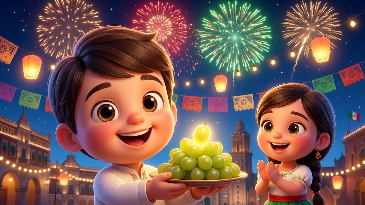 🎆 Año Nuevo 🎉 | Canción Infantil Mariachi | Las 12 Uvas 🍇