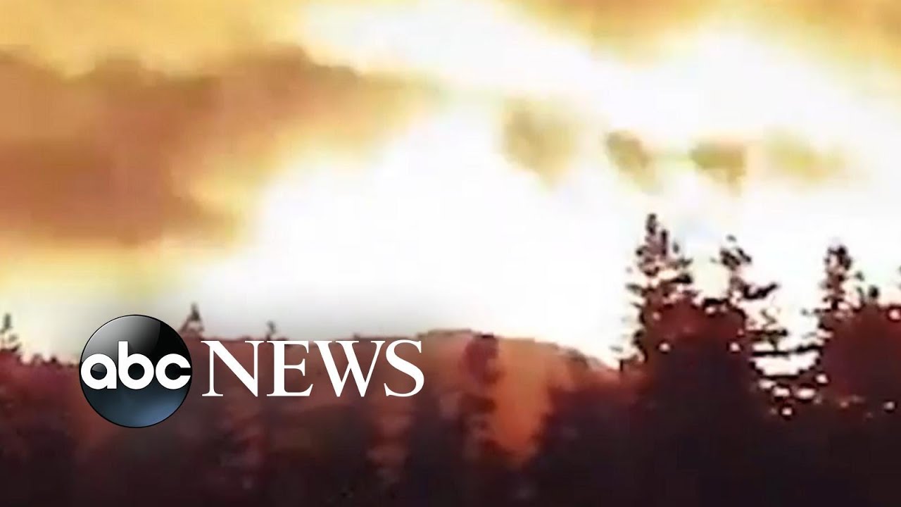 Windy Fire timelapse footage | #shorts | ABC News