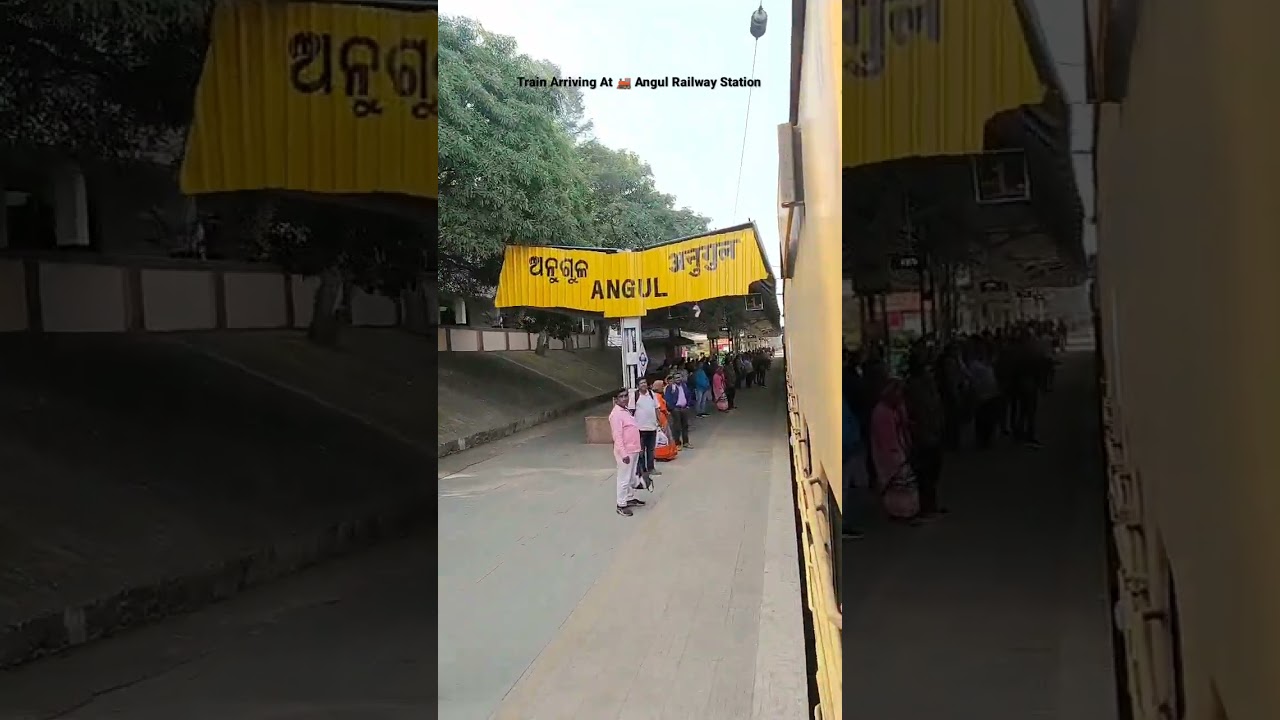 Train Arriving At 🚂 Angul Railway Station | 
