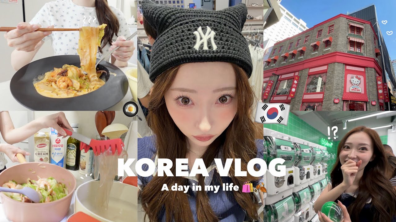 無計画を楽しむ休日🏡☀️韓国在住日本人がオススメする韓国旅行で行くべき店10選🛩️今の明洞ってどんな感じ?😮🇰🇷【vlog】