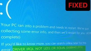 How To Fix USBXHCI.sys  Blue Screen Error On windows